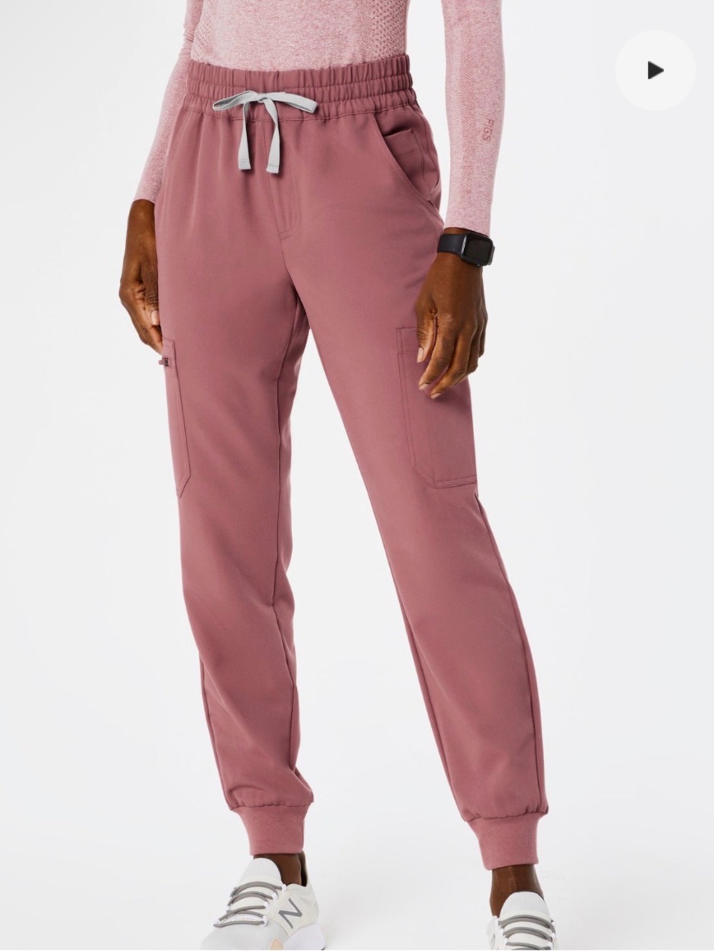 Figs Uman High Rise Joggers Mauve Size S/P no drawstrings